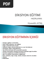 1 - Di̇ksi̇yon Eği̇ti̇mi̇