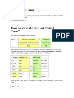 Past Perfect Tense