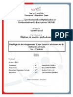 Strategie Developpement Desserte Aerienne Tunisair