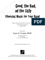 Choosing Music For Your Band: The Good, The Bad, and The Ugly