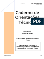 COT - Caderno de Orientações Técnicas (Engenharia)