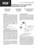 Design and Implementation of RF Deployed SMS Based Equipment Controller