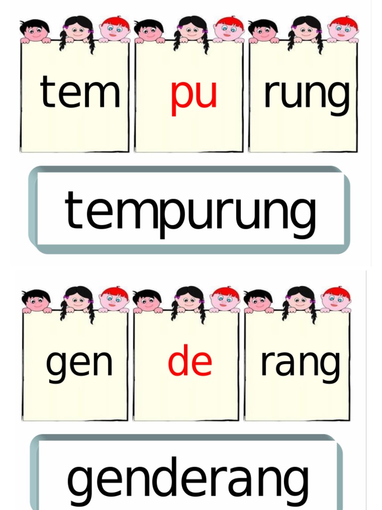Perkataan 3 Suku Kata Kvkk Pdf