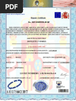 Deposit Certificate