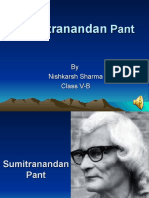 Sumitranandan Pant PPT by Nishkarsh