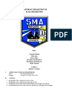 Laporan Praktikum Kalorimeter