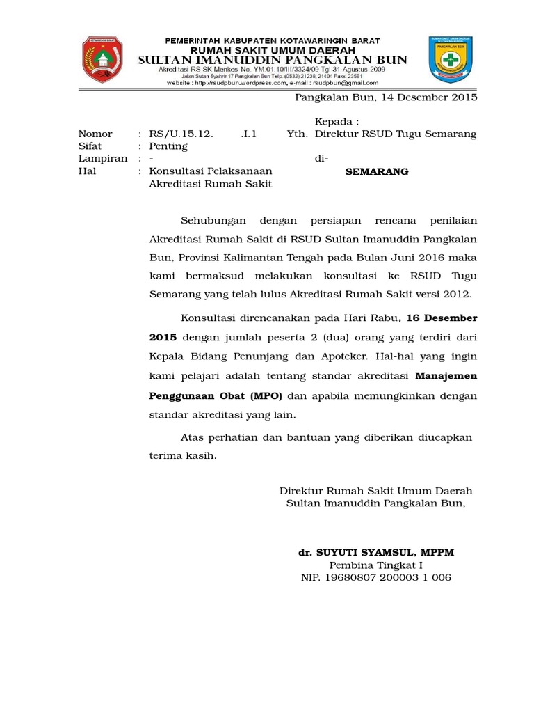 Contoh Proposal Studi Banding Antar Rumah Sakit - Eminence Solutions
