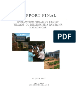 Rapport D'évaluation Finale Du Projet Village Du Millénaire À Sambaina Madagascar