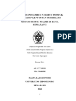 Download Analisis Pengaruh Atribut Produk Terhadap Keputusan Pembelian Motor Suzuki Smash Di Kota Semarang Part-1 by Aji Setyobudi SN29474035 doc pdf