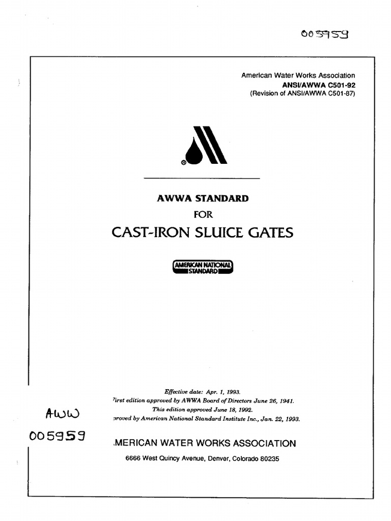 Awwa C501-92 | PDF