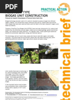 Biogas Unit - Plug Flow Design