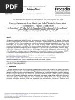 Plasma Gasification