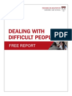 Difficult People - Free Report From Harvard Law School