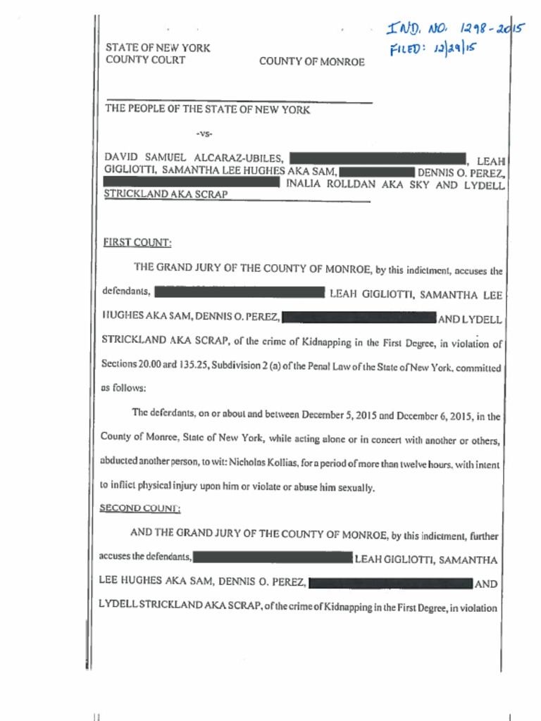 1 6 16 Redacted Indictment | PDF