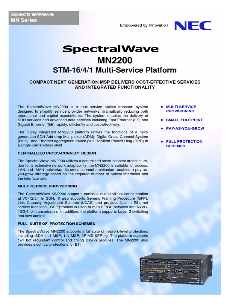 MN2200 Brochure Issue1.3 MAR08. | PDF | Internet Protocols | Data ...