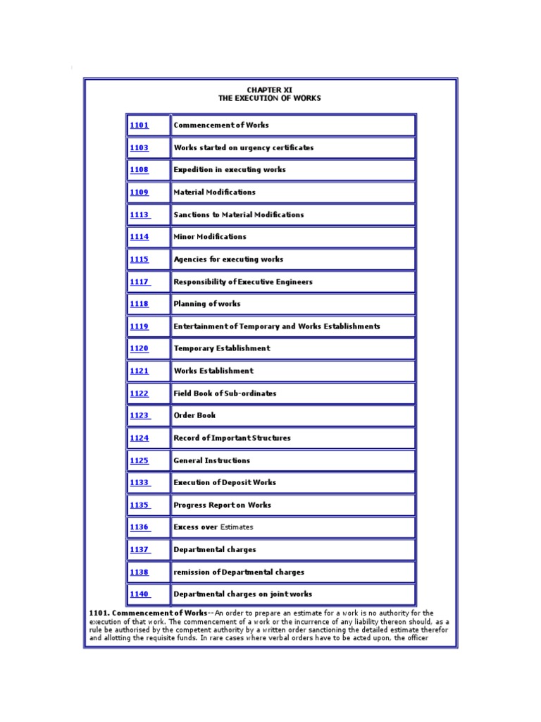 Engineering Code Chapter Xi | Government Of India | Expense