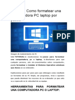 Tutorial Formateo de PC