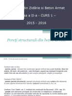 Pereti Structurali de B.A. - 2015-2016 C1 Si C2