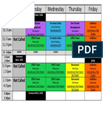 Eiffel Tower Timetable