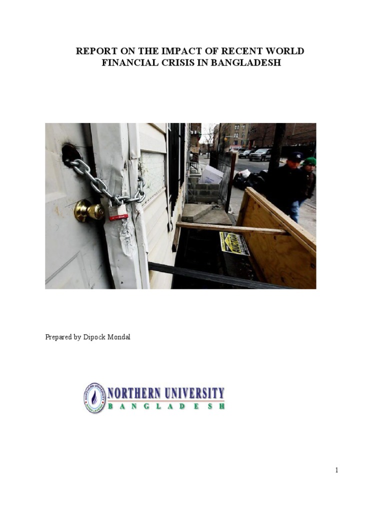 Impact of Recent Financial Crices of The World in Bangladesh | PDF ...