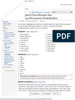 Português - Classificação Das Palavras - Pronomes - Indefinidos - Wikilivros PDF