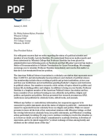 APSA Letter on Dr. Hawkins