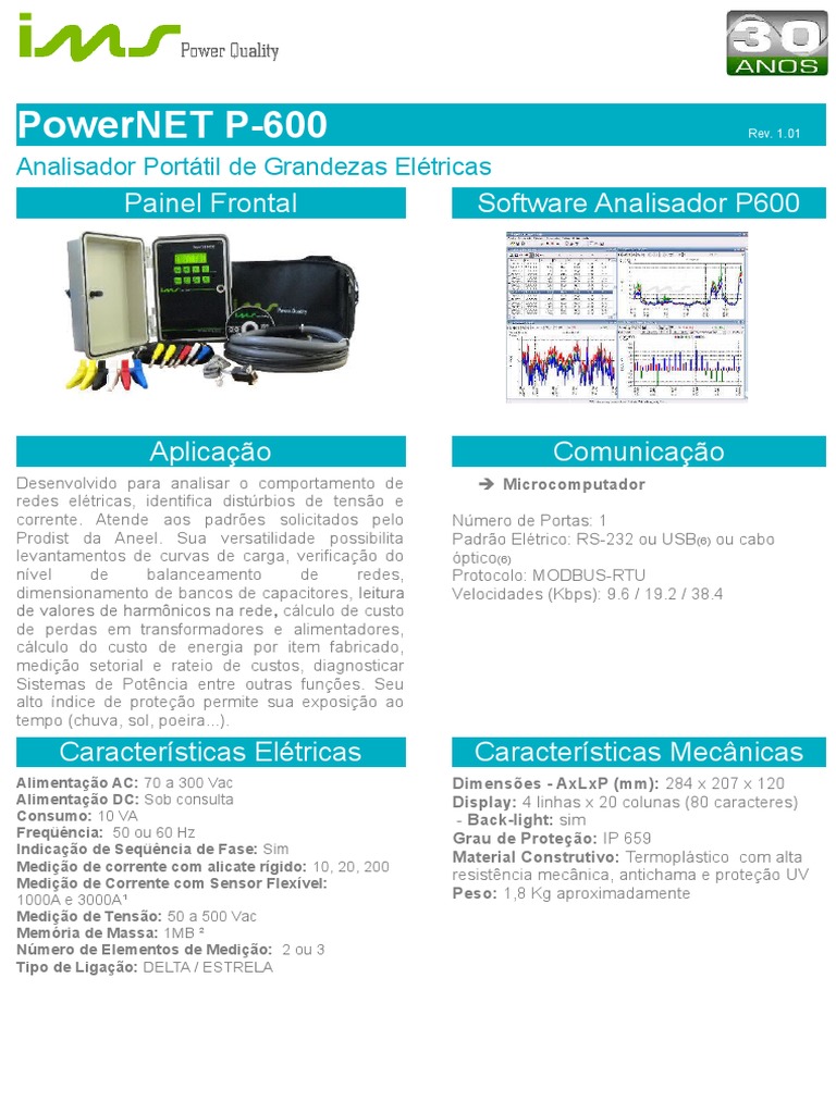 Catálogo PowerNET P 600 PDF | PDF | Energia elétrica | Eletromagnetismo