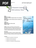 Download A Dummys Checklist Clinical Trial by sumit_gup01 SN29477837 doc pdf