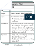 Pengertian Persamaan Diferensial