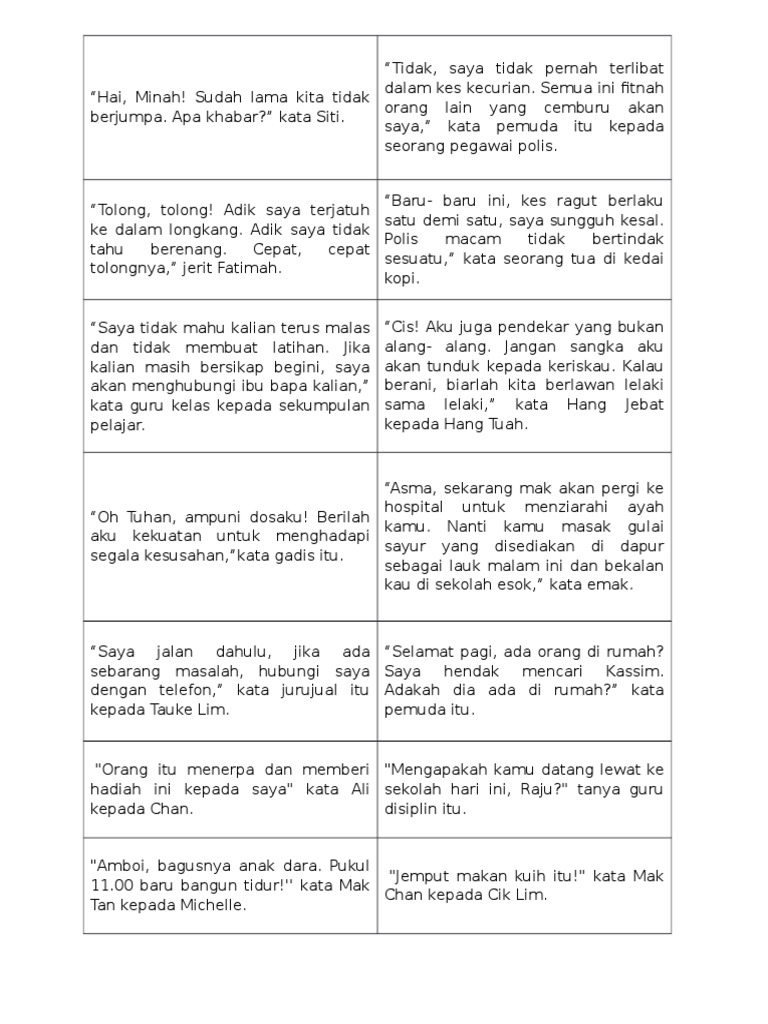 Cakap Ajuk Cakap Pindah Pdf