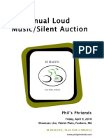 Phil's Phriends 2010 Loud Music/Silent Auction Brochure