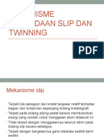 Mekanisme Perbedaan Slip Dan Twinning