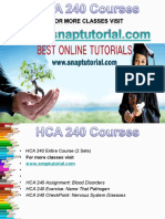 HCA 240 Apprentice tutors/snaptutorial