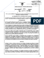 Decreto 0058 de 2015, MinSalud, Colombia