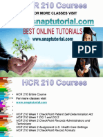 HCR 210 Apprentice Tutors/snaptutorial