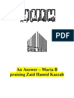 An Answer - Maria B Praising Zaid Hamid Kazzab