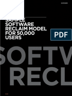 1E’s Sample Software Reclaim Model for 50,000 Users