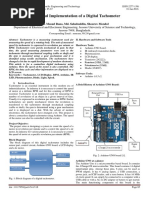 Design and Implementation of A Digital Tachometer