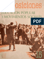 Revista Proposiciones #15 - Educación Popular y Movimientos Sociales