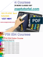 FIN 534 Academic Success /snaptutorial