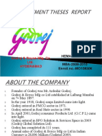 Godrej & Boyce Mfg. Co. Ltd. Hyderabad: Hemant Kumar Patanker MBA-2008-2010 Enroll - no.-MO108306