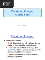 Divide and Conquer (Merge Sort)