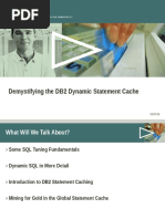 Demystifying The DB2 Dynamic Statement Cache