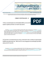 Jurisprudência Em Teses 20 Crime Continuado