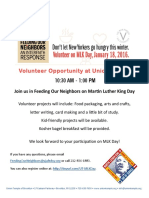 MLK Day of Service. Jan. 18