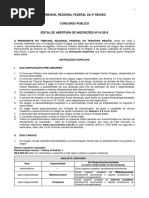 Edital Concurso TRF 3