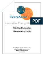Innovative Energy Solutions: Thin-Film Photovoltaic Manufacturing Facility