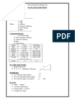 Maths IGCSE Quick Revision