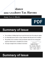 Tax Avoidance and Offshore Tax Havens: Jenny Lee (A Block)