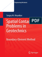 Spatial Contact Problems in Geotechnics, BEM, Aleynikov